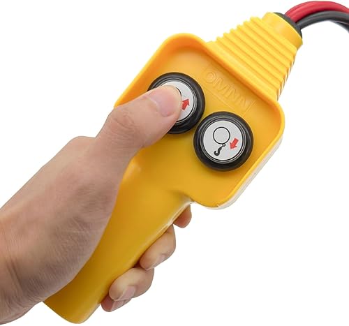 Miniatura 5 de AUCELI Controlador de cabrestante, conjunto de control manual del cabrestante, controlador con cable de cabrestante estilo botón para tirar