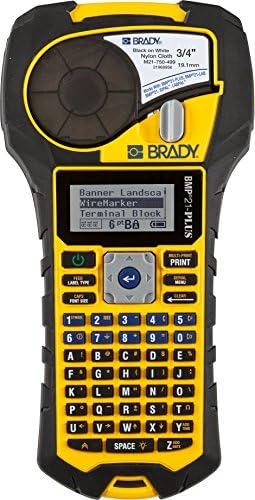 Brady Handheld Label Printer with Rubber Bumpers, Multi-Line Print, 6 to 40 Point Font
