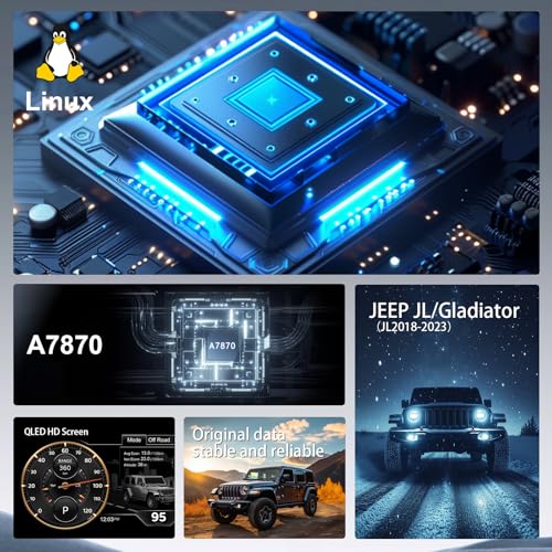 Image of Digital Instrument Cluster Display for Jeep Wrangler JL /Gladiator 2018-2023 | 12.3 inch HD Screen 1920*720, 2S Fast Boot, Plug&Play, Non-Destructive Install, OTA Upgrade, Linux System, Speedometer Upgrade