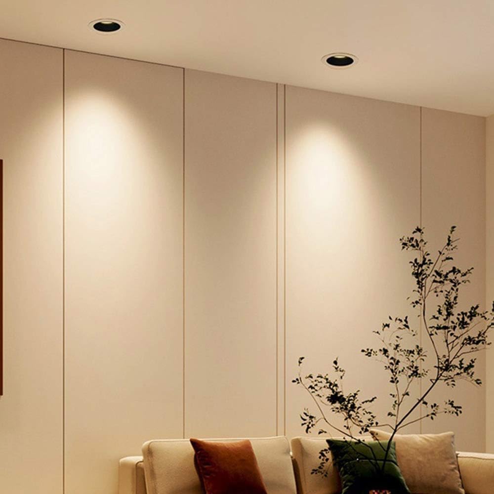 2 Pack Retrofit LED Recessed Lighting 3.3 Inch, 3000K 7W Aluminium Flat LED Can Lights, Recessed Can Retrofit Light for Hallway Home Improvement