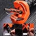 Drill Bit Sharpener Portable Drill Grinder Grinding Tool Impact Drill Milling Cutter Grinder Diamond Grinding Blade for High-Speed Steel Masonry Carbide Cobalt Tin-Coated Drill Bits (Orange)