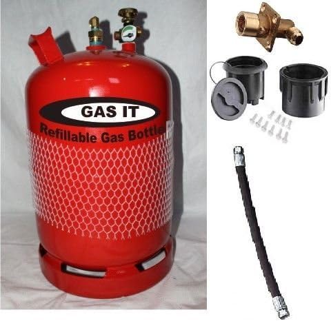 GAS IT lpg refillable 6kg lpg bottle and remote fill kit
