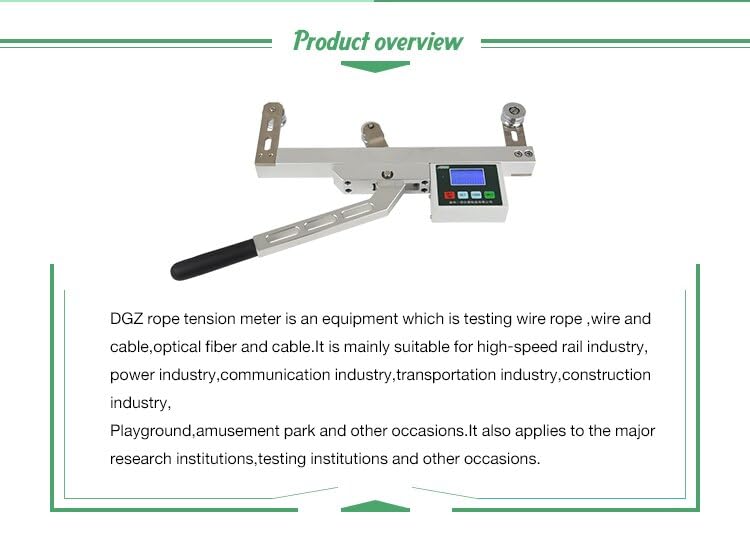 Digital 5000N 1100Lb Elevator Cable Tension Meter