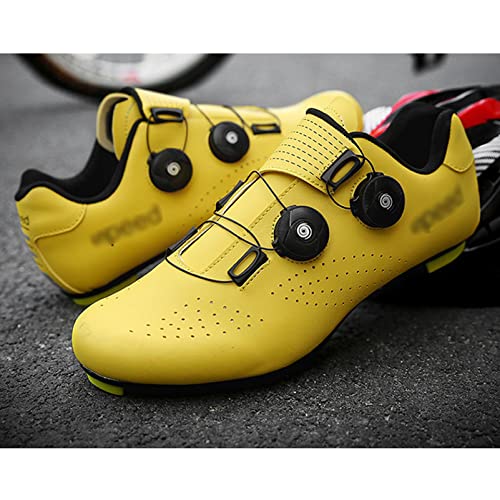 Sapatos de Ciclismo Para Homens E Mulheres, Design de Fivela Giratória Rápida Com Chuteiras Sapatos