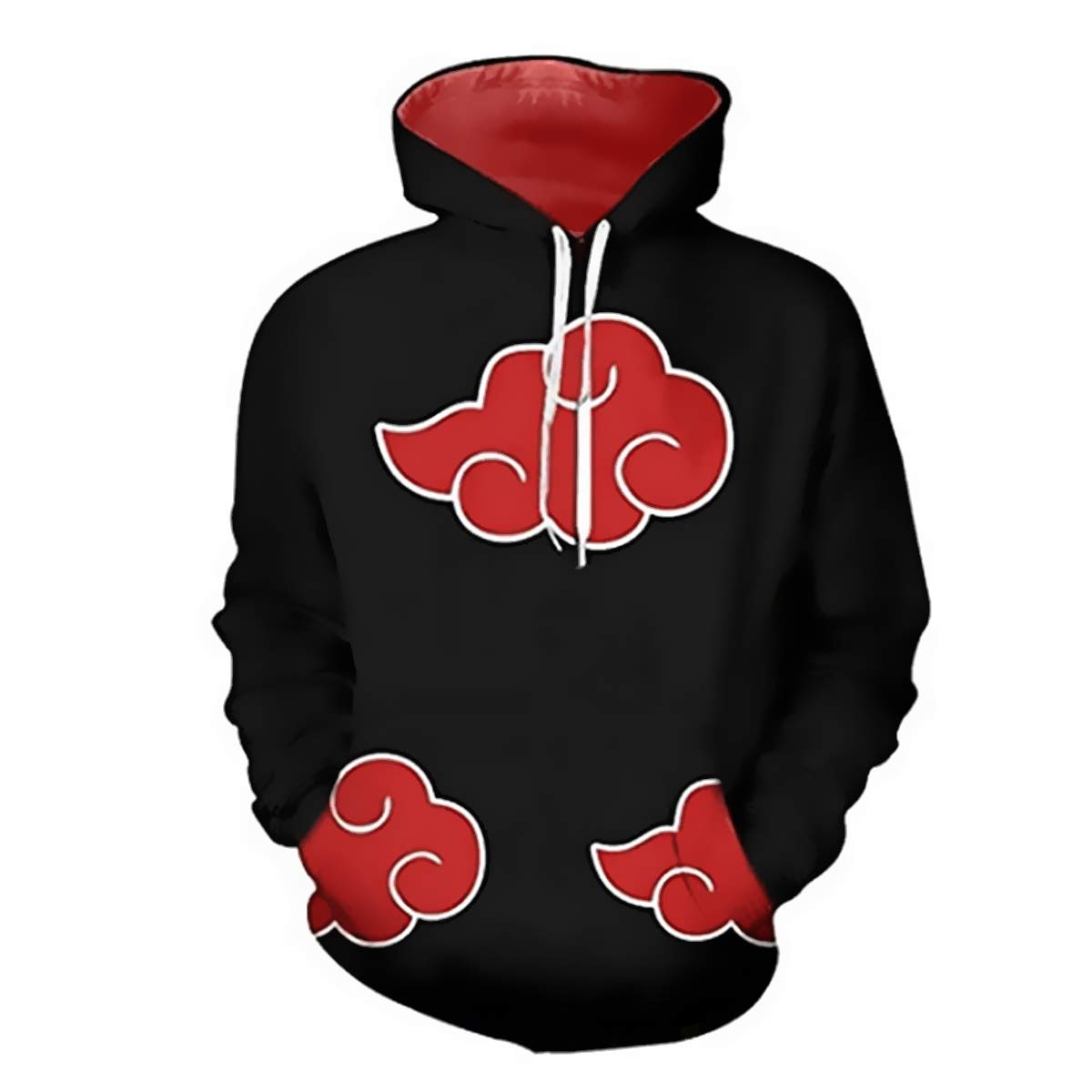 CHENMA Men Naruto 3D Print Pullover Hoodie Sweatshirt with Kangaroo Pocket