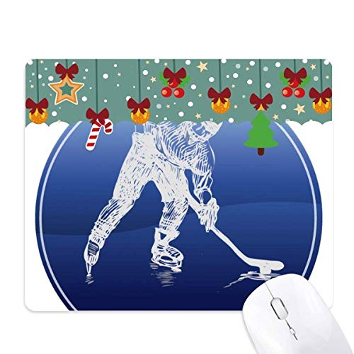 Tapis de souris sport d'hiver aquarelle : le cadeau de Noël parfait
