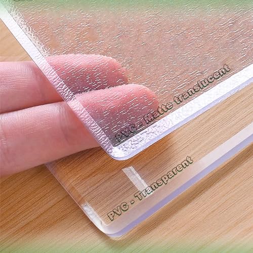 Nappe en vinyle transparent résistante aux rayures et imperméable