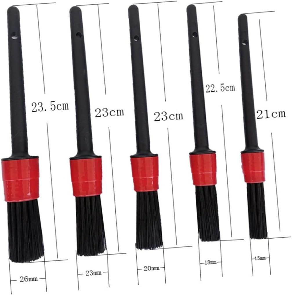 HEMOTON 9pcs Drill Brush Attachment Set Car Detail Scrubber Power Brush for Auto Cleaning and Window Glass Removal, Yellow, Compatible Electric Drill for Automotive Detailing
