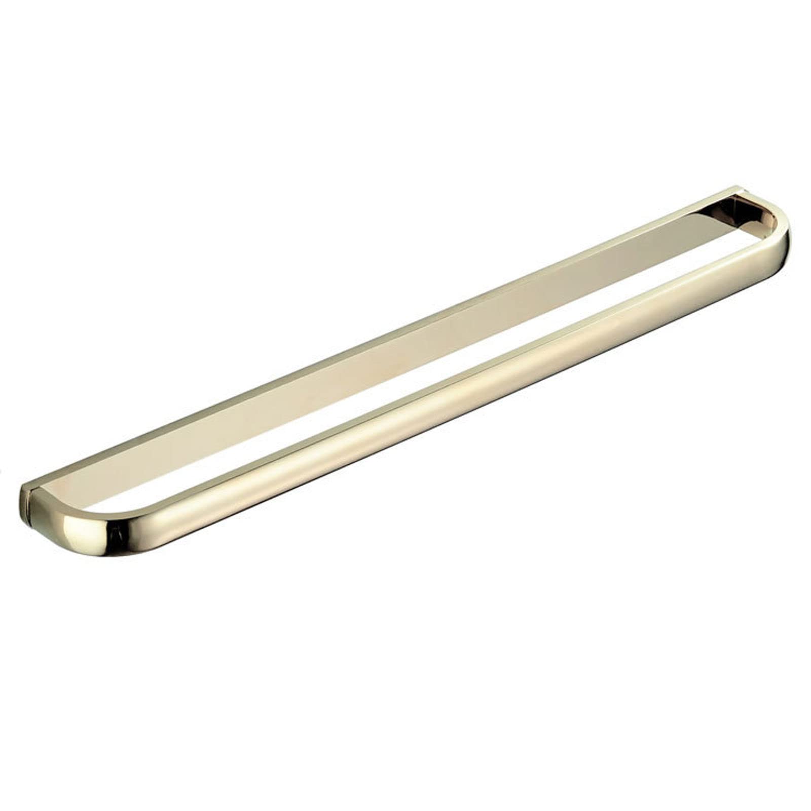 Porte-serviettes chromé doré 57,5 cm en laiton pour une décoration murale