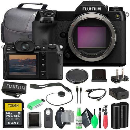 Fujifilm GFX 100S II Mirrorless Medium Format Camera Body Bundle ...