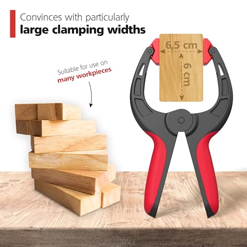 Nirox Set of 4 Spring Clips - Clamps with Large Span Width - High Clamping Force of The Spring clamp - Clamps with moveable Jaws - Tension Clamps 2 Nirox Set of 4 Spring Clips - Clamps with Large Span Width - High Clamping Force of The Spring clamp - Clamps with moveable Jaws - Tension Clamps - Image 2