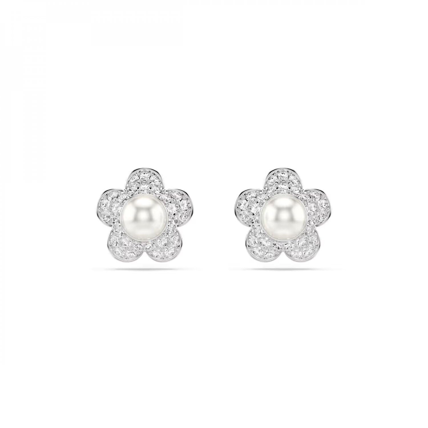 Swarovski 2026 Capsule Pierced Earrings Angelic Rhodium shiny Crystal