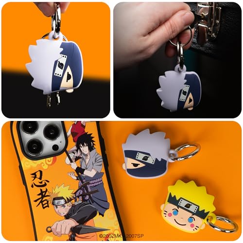 Funda AirTag Naruto Kakashi iFace de silicona con mosquetón resistente 7