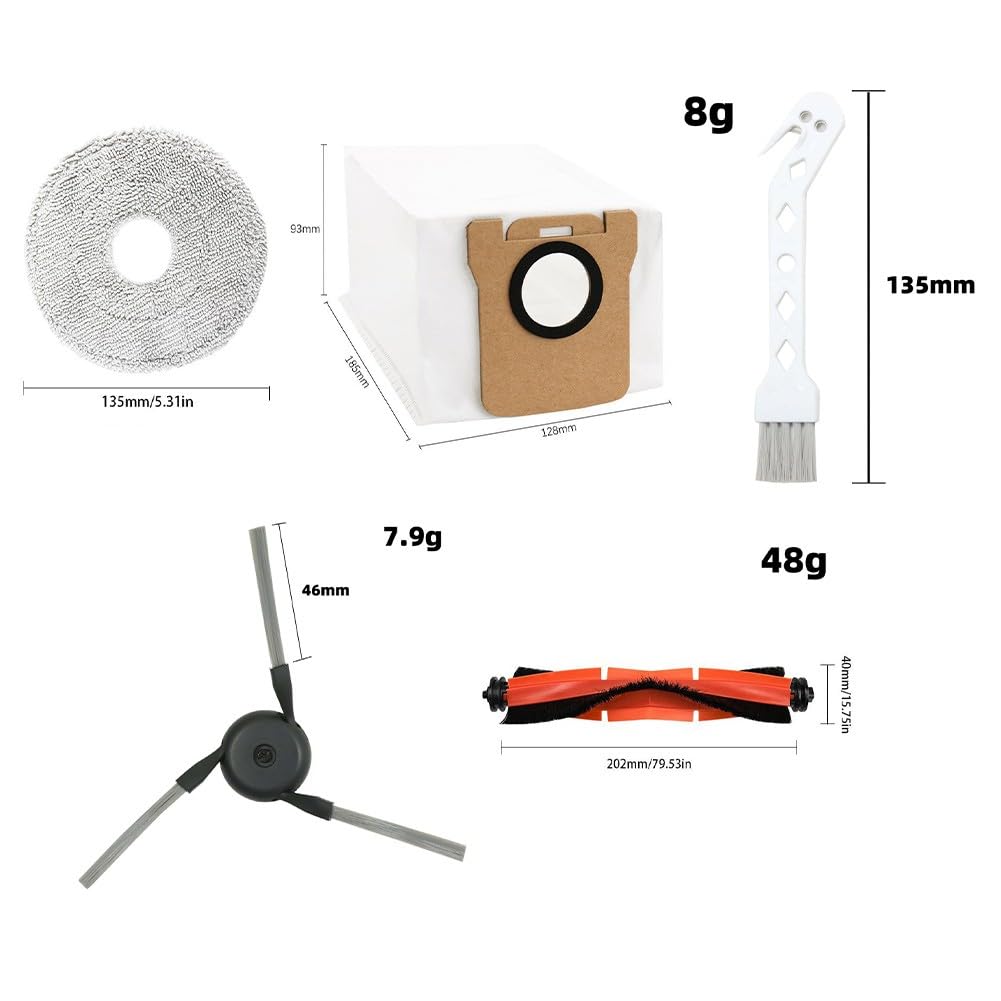 Vacuum 5 Pro OV21CN Części zamienne Filtr HEPA Szczotka Zestaw ściereczek