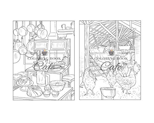 100 Countryside Scenes: An Adult Coloring Book Featuring 100 Amazing Coloring Pages with Beautiful C