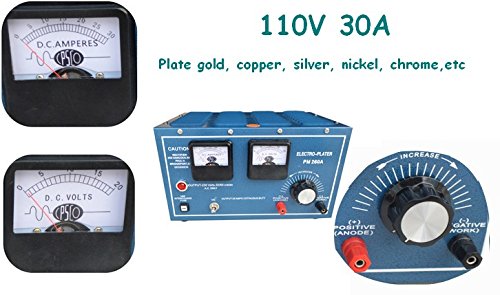 Jewelry Electroplating Rectifier 30A 110V Gold Plating Machine – For ...