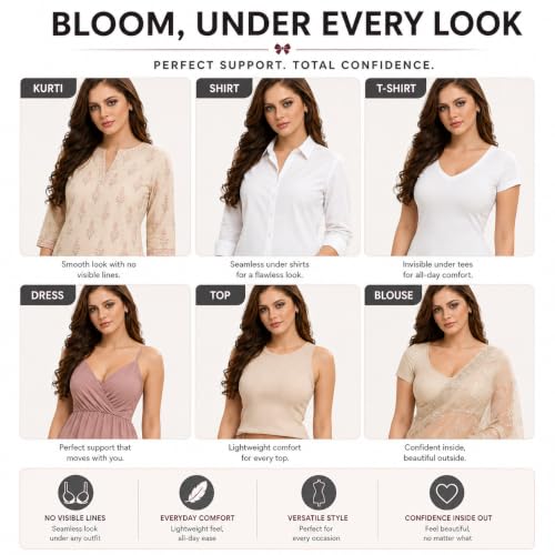 Image of LIBRA Full Coverage Inner Elastic Bra Lib-Bloom