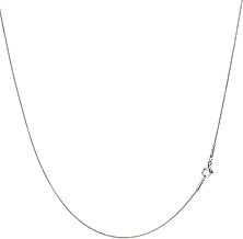 [Puente] Necklace Chain for Women Snake Chain Snake Snake Necklace Thin Fine Ultra-fine Delicate Stainless Steel Chain Necklace Silver Gold Pink, 45 cm, Stainless Steel, No Gemstone | Chain Only Snake Necklace, Snake Chain Necklace, Delicate, Hypoallergen