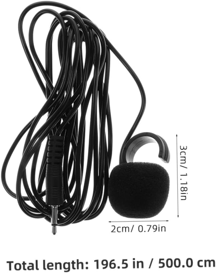Milisten Musical Instrument Pickups Condenser Microphone Earhook Clip Condenser Mic Wind Instrument Microphone Pickup for Cello Mandolin Flute Harmonica Karaoke Mic