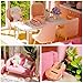 CUTEBEE Dollhouse Miniature with Furniture, Wooden DIY Dollhouse Kit Plus Dust Proof and Music Movement, 1:24 Scale Creative Room Idea (Warm Hours)