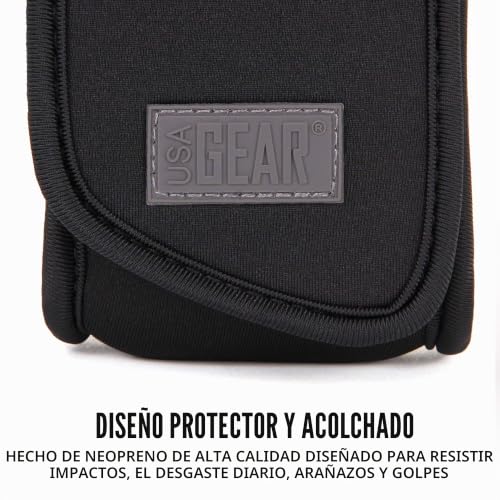 Miniatura 5 de Estuche Cigarrillo Electrónico Usa Gear, Funda Vaporizador Y Box Mods - Soporte Para Aceites Y Accesorios Con Presilla De Cinturón Y Mosquetón - Neopreno Elastico- Compatible Con La Mayoría De Vapes.
