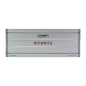 Hifonics Brutus BRL6000.1 Mono Block Amplifier Delivering 6000 watts RMS with a Built-in UV Meter and Intelligent Power Management System.