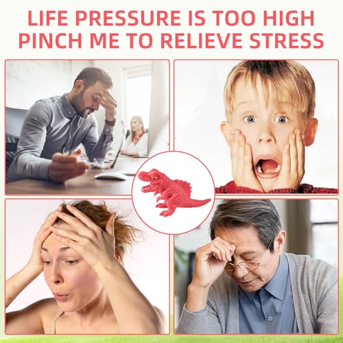AiSiXin Dinosaur Stress Balls for Adults (Red), Dinosaur Spinosaurus Squishy Toys for Kids, Dinosaur Squishy Fidget Toys, Dinosaur Sand Filled Stretchy Stress Relief Squeeze Toy, Kids Party Favors - Image 6