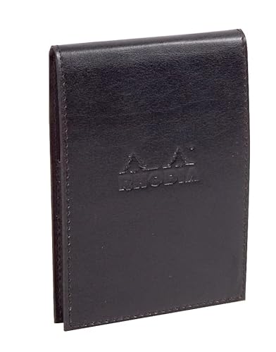 Rhodia Notepad With Cover, A7+, Squared - Black #TOP3