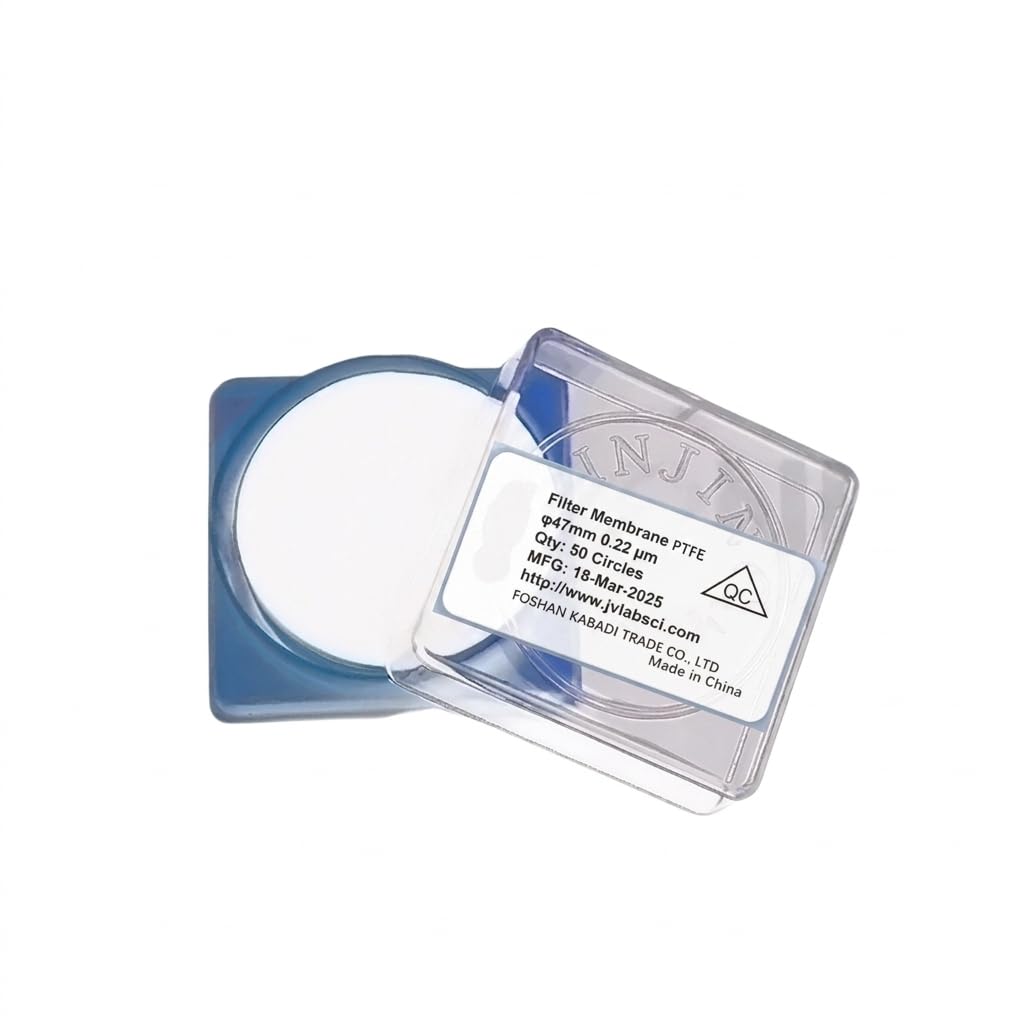 50PCS PTFE Membrane Filters 47mm Hydrophobic 0.22μm