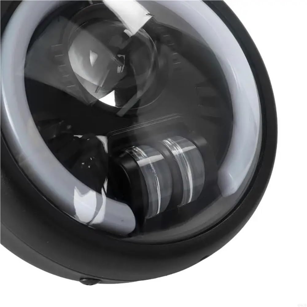 Fari Fendinebbia Faro LED per moto Indicatori di direzione | Faro LED per moto Indicatori di direzione integrati Alloggiamento in metallo antiurto Accessori per 18 cm/7,09 pollici