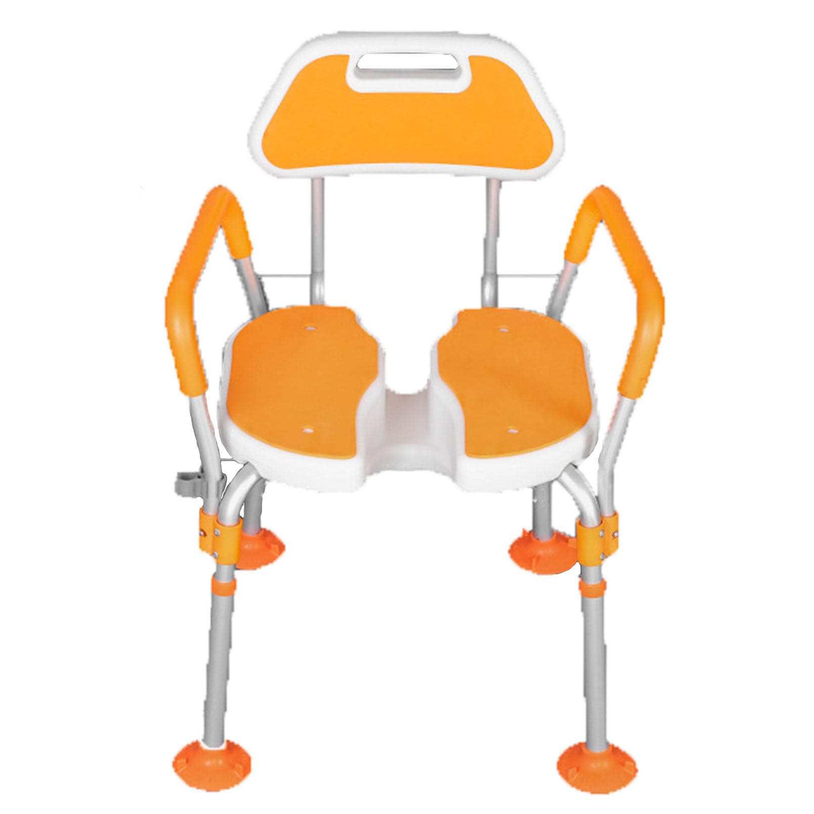 BHGFYXBS Toilet Safety Frame With Handles And Back - Height Adjustable Raised Seat For Elderly, Seniors, Handicap - Folding Commode Chair For Shower And Bedside Use,B,B,B