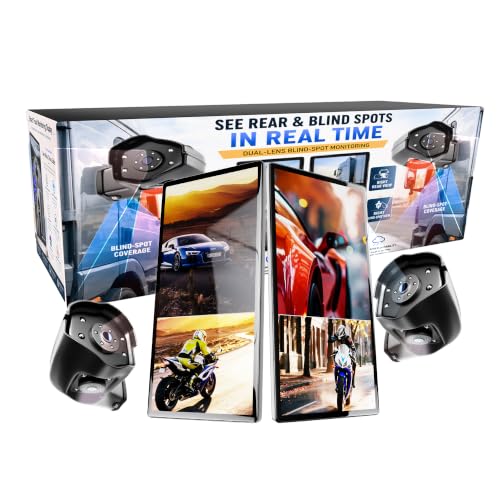 SLARY 4 Channel AHD Left&Right Side View Camera with 10.36