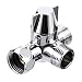Sumnacon Solid Brass Shower Arm Diverter Valve,Handheld Shower and Shower Head Shower Arm 2-Way Diverter for Handshower Universal Component, Replacement Part for Hand Held Showerhead/Fixed Spray Head