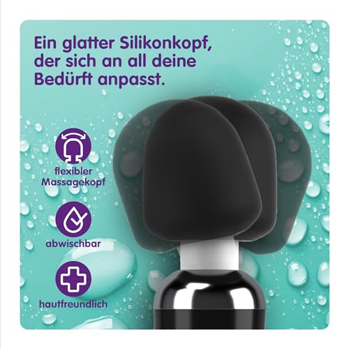 Oliver James Personal Massager – Kabelloser Massagestab mit 20 Vibrationsmodi