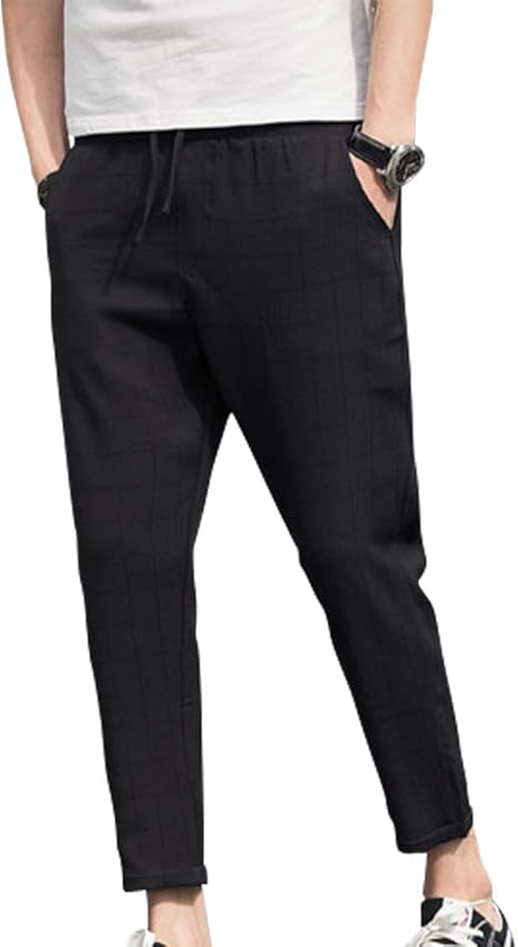 Amazon クーパーアンドコー 3カラー Xs 2xl チェック柄 9分丈 パンツ オシャレ ゆったり カジュアル ラフ ボトムス メンズ ロングパンツ 通販