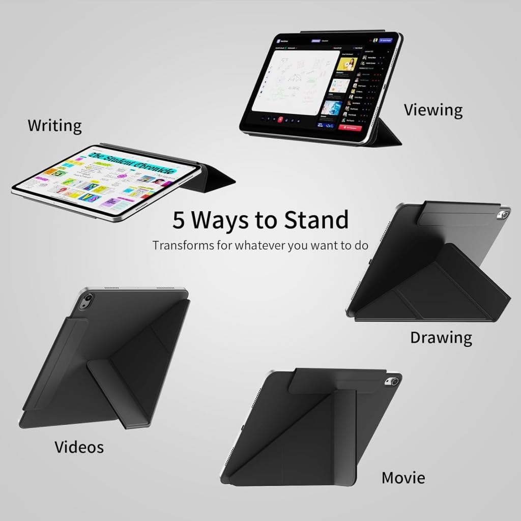 UnDePlus iPad 11.Nesil A16 11inç/10.Nesil 10.9inç ile uyumlu Kılıf Smart Folio Manyetik Standlı Tablet Case Lacivert