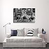 Kane A Great Day in Harlem Jazz Portrait Poster Canvas Print Wall Art Modern Room Living Room Bathroom Kitchen Bedroom Decor (12×18inch-Framed) #3