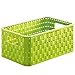 Produktbild Rotho Country Aufbewahrungskiste 6l in Rattan-Optik, Kunststoff (PP) BPA-frei, grün, A5/6l (28,0 x 18,5 x 12,6 cm)