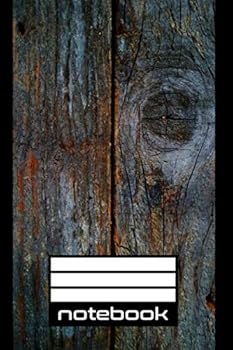 Paperback Notebook: Old Wood Style 6 x 9 Journal Diary 120 Lined Ruled Pages Book