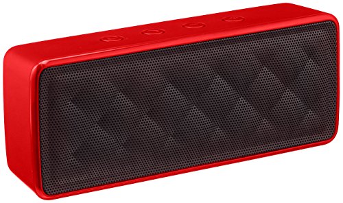 Amazon Basics Portable Wireless 2.1 Bluetooth Speaker, Red by Amazon Basics - Used condition - US$21.97