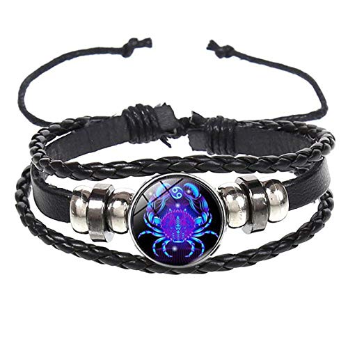 Bracelet en cuir bijoux de vêtements personnalisés 12 constellation