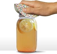 Vista 3 de Colorido confeti Sprinkles redondo goma antideslizante tarro agarrador tapa abridor