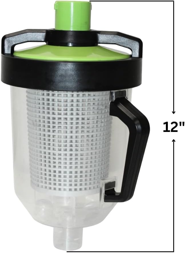2-Wheel Pool Cleaner Head Assembly Replacement for Hayward PBS20JSTHBX with BWT Inline Leaf Canister K918CBX | Suction Cleaner Parts Bundle | Debris Protection & Flow Optimization