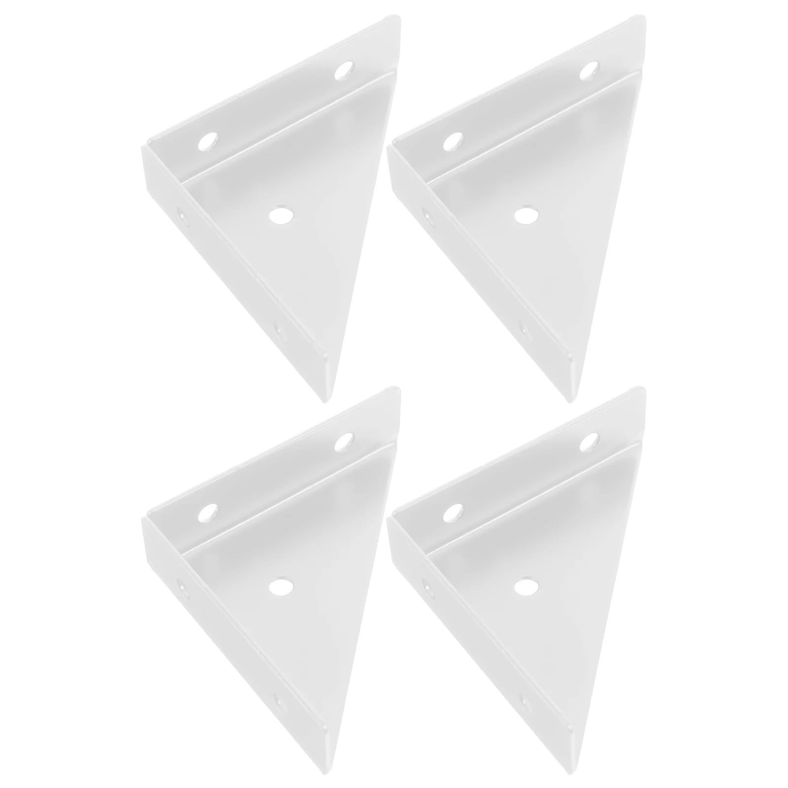 Practical 20Pcs Fixed Bracket Angle Brackets Furniture Fastening Supports Triangular Fastener for Bed Edge Fasteners Corner Shelf Table
