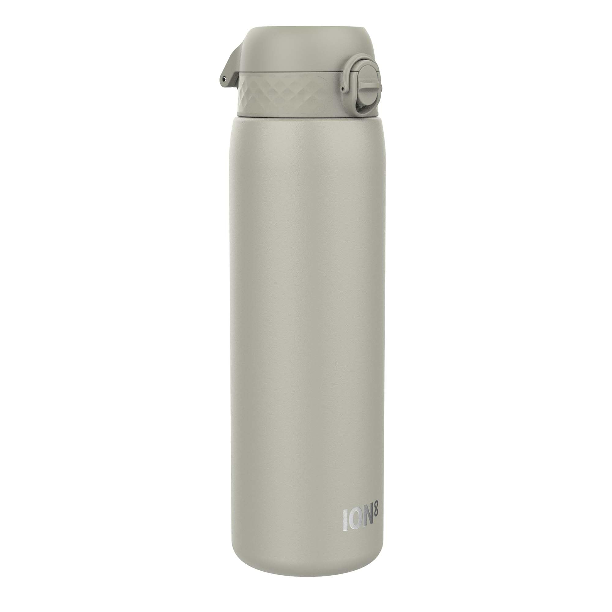ION8 Lightweight 1 Litre Steel Water Bottle, Non-Insulated, Leak Proof, Easy to Open, Secure Lock, Dishwasher Safe