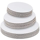 StarMar Set of 18 - Cake Board Rounds, Circle Cardboard Base, 6, 8 and 10-Inch. Perfect for Cake Decorating, 6 of Each Size
