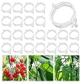 LYPPUL 300 Stück Pflanzenclips, Pflanzenklammern Tomatenclips, Wiederverwendbar Kunststoff Tomatenklammern Rankhilfe Klammern für Tomaten, Blumen und andere Rankpflanzen