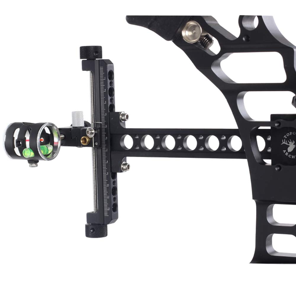 Arco Composto Vista Lega di Alluminio Bow Sight 4X Scope Accessori Caccia