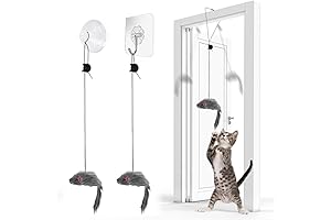 Interactive Mouse on a String Cat Toy