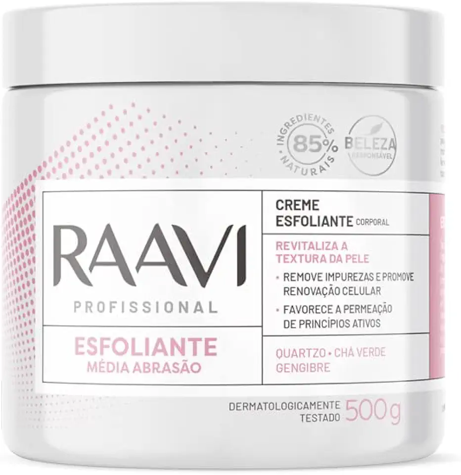 Raavi Crème Esfoliante Media Abrasao 500G Rosa